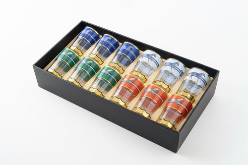 12 VERRES À THÉ MULTICOLORES - MDM HOME