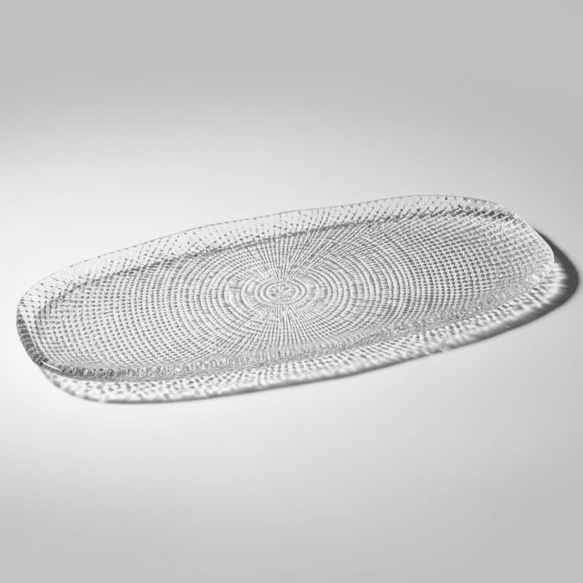 Assiette en verre - transparent - MDM HOME