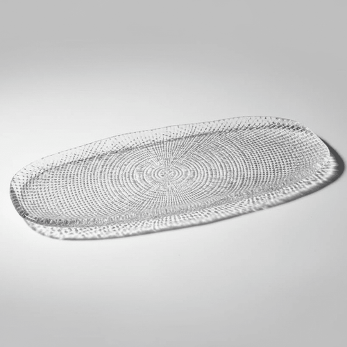 Assiette en verre - transparent - MDM HOME