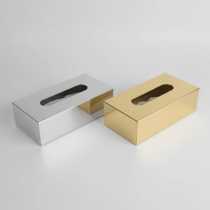Boite mouchoirs en inox - 2 couleurs - MDM HOME