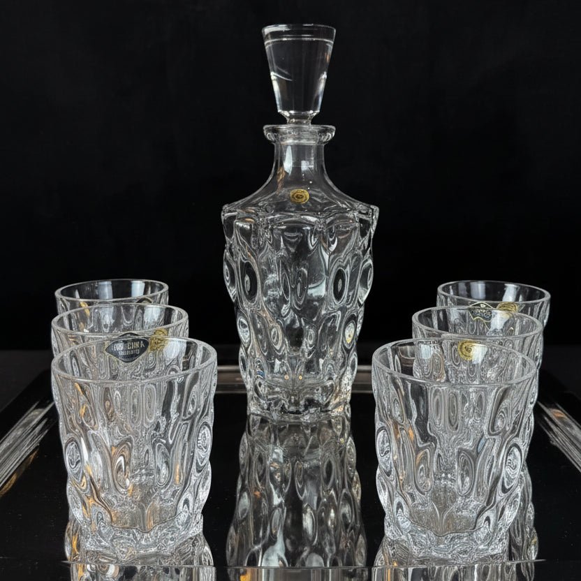 Carafes et 6 verres - Cristal au plomb 24% - MDM HOMEVaisselle