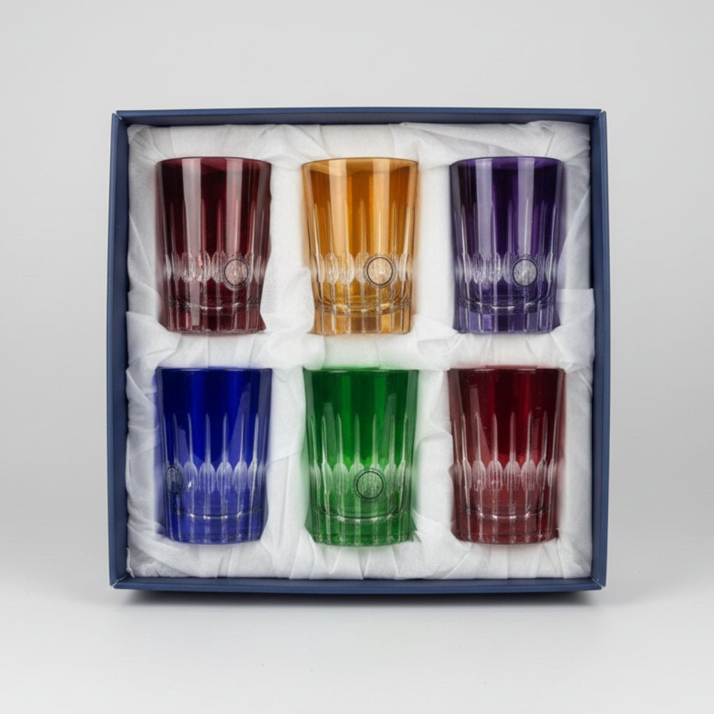 COFFRET DE VERRES MULTICOLORES – ÉDITION PALACE - MDM HOME