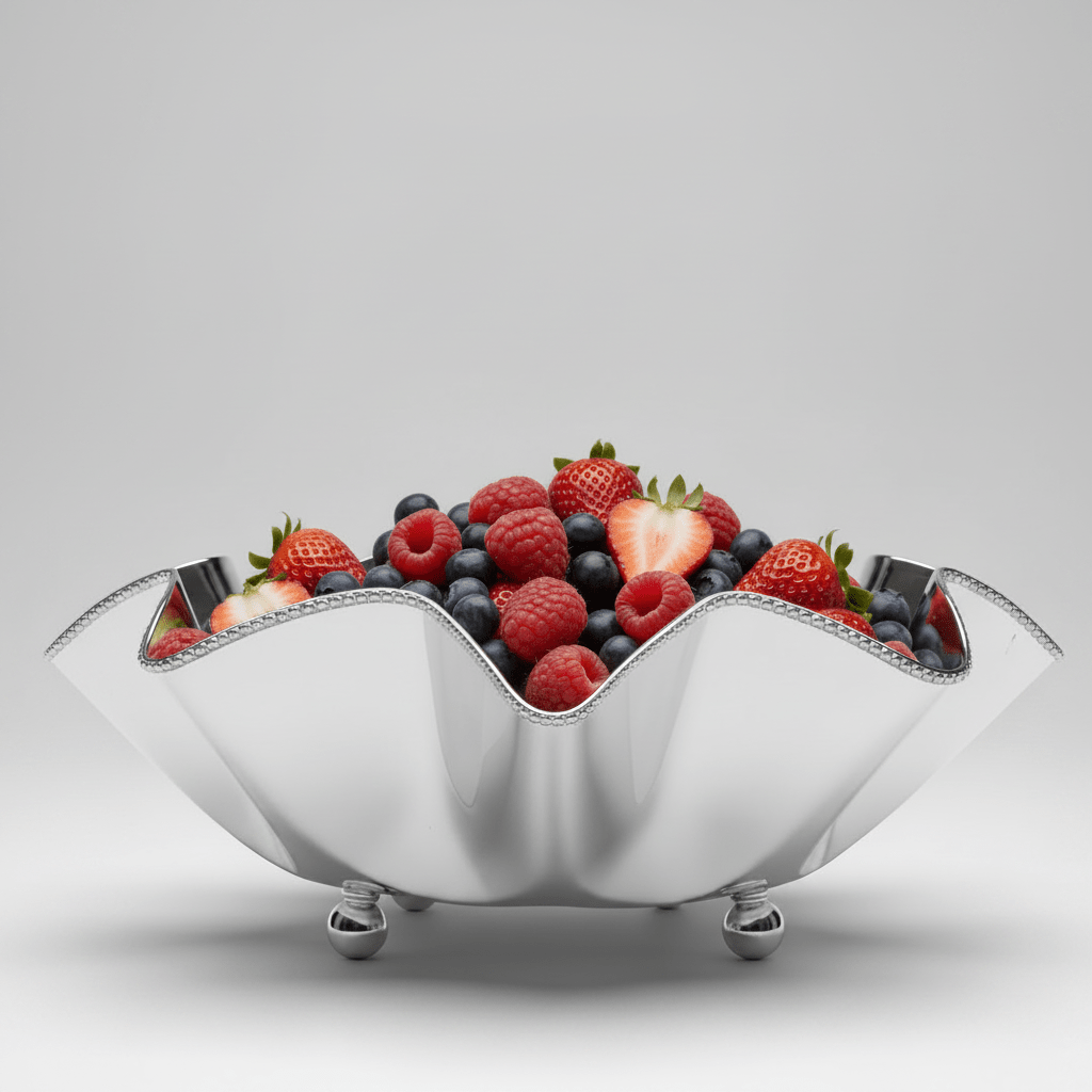 Coupe Floral en cuivre Argenté - MDM HOME