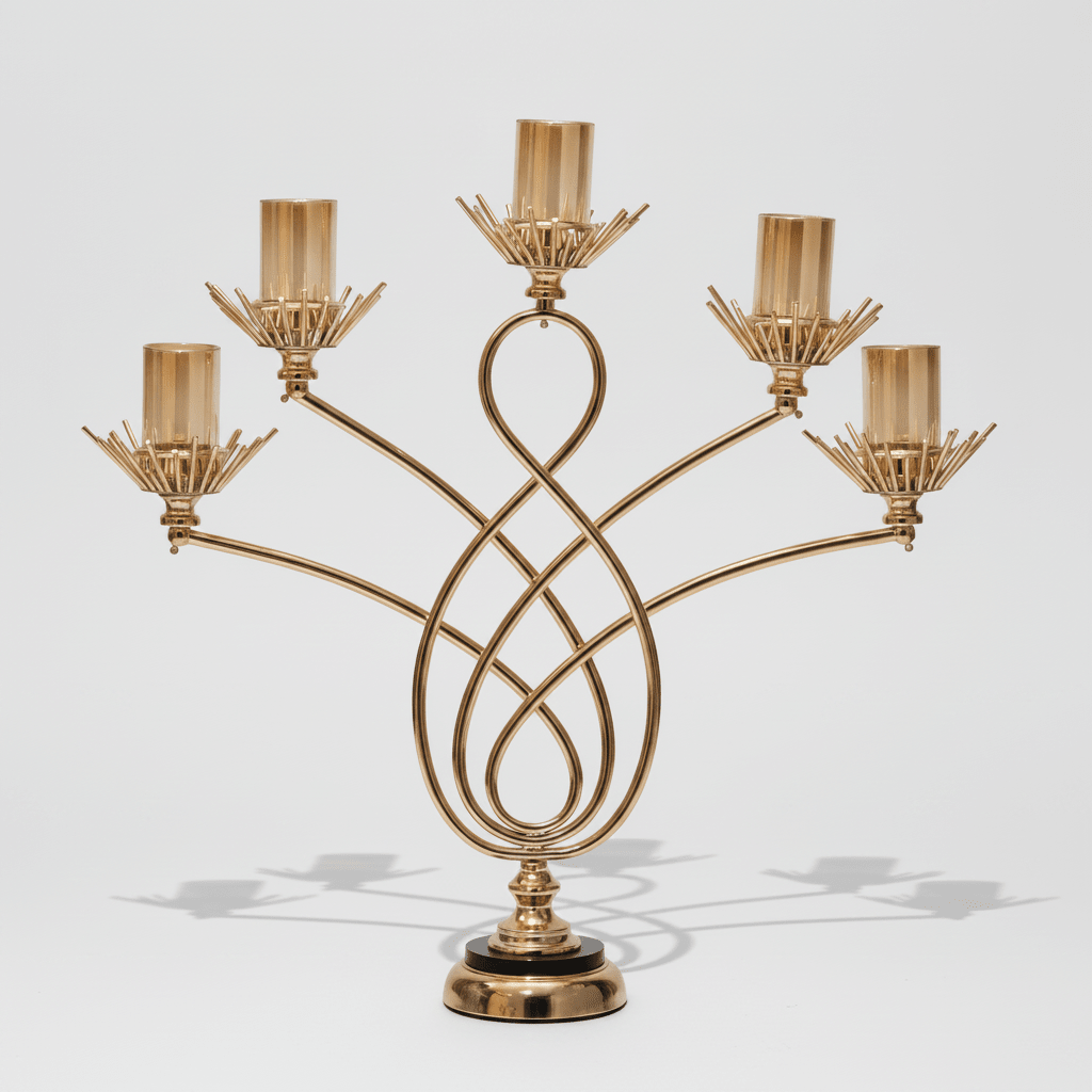 DÉCORATION PRESTIGE – CANDÉLABRE DESIGN SOLEIL - MDM HOME
