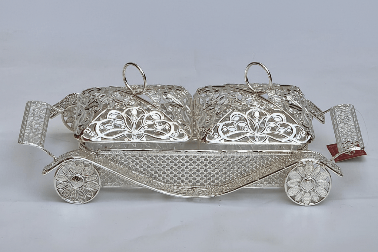 DÉCORATION PRESTIGE – CARROSSE ROYAL ARGENTÉ - MDM HOME