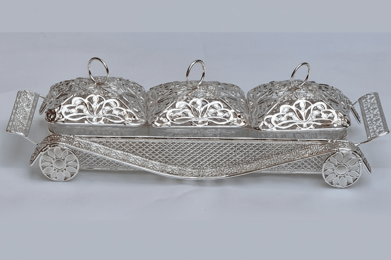 DÉCORATION PRESTIGE – CARROSSE ROYAL ARGENTÉ - MDM HOME