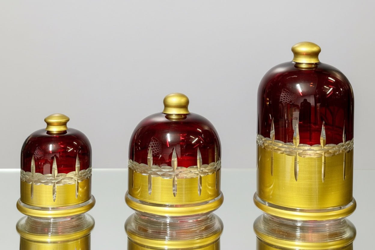 DÉCORATION PRESTIGE – COLLECTION CLOCHE RUBIS & OR - MDM HOME