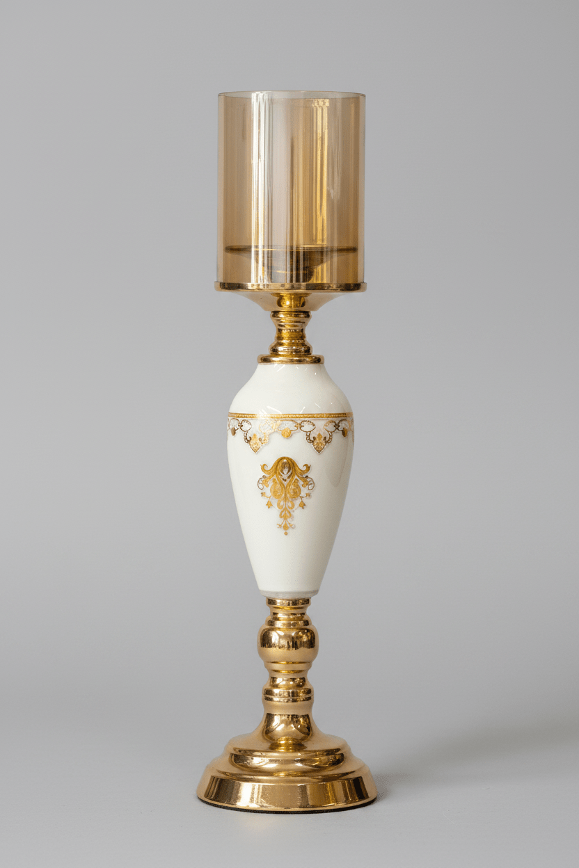 DÉCORATION PRESTIGE – PHOTOPHORE PORCELAINE ROYALE - MDM HOME