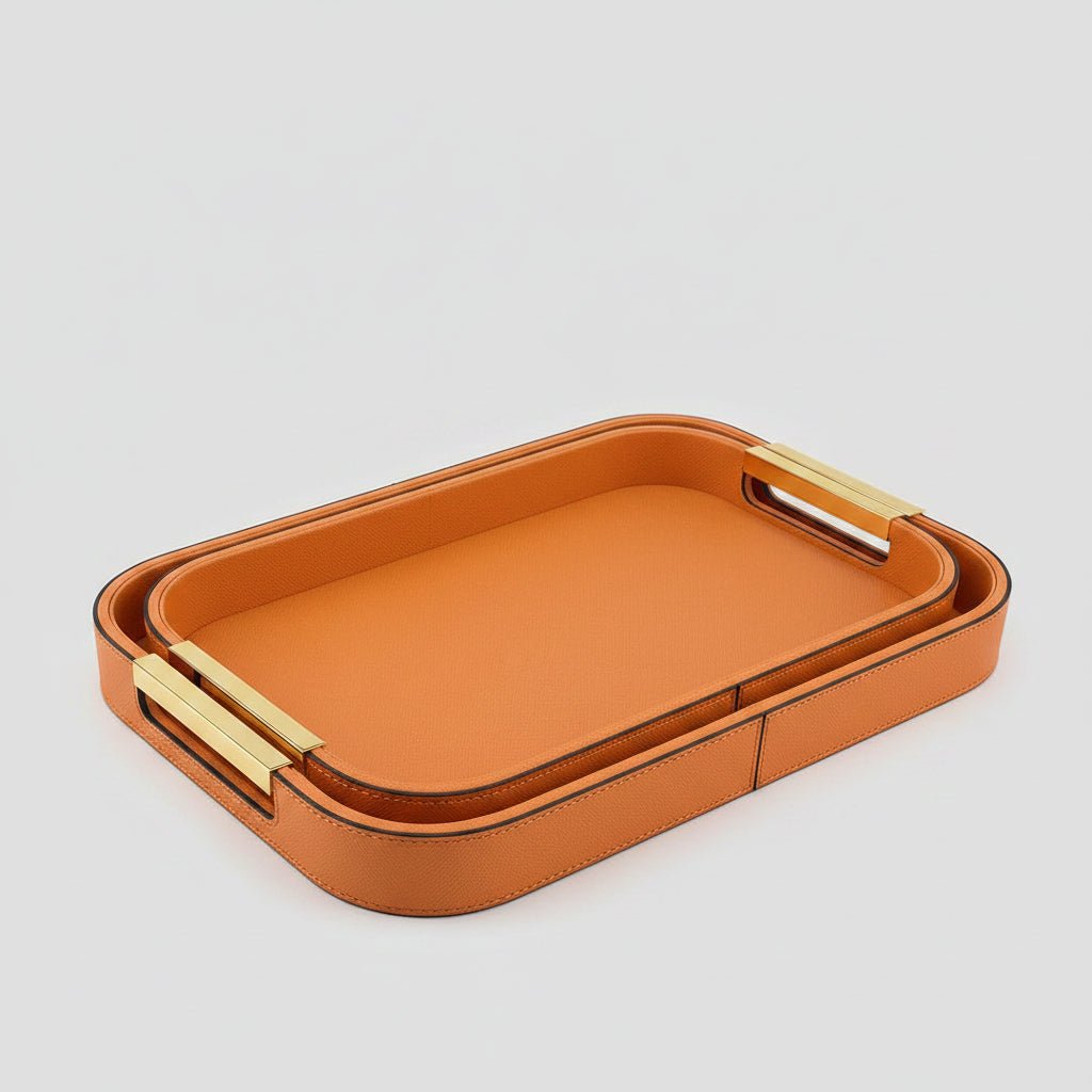 Duo plateaux en cuir - MDM HOME