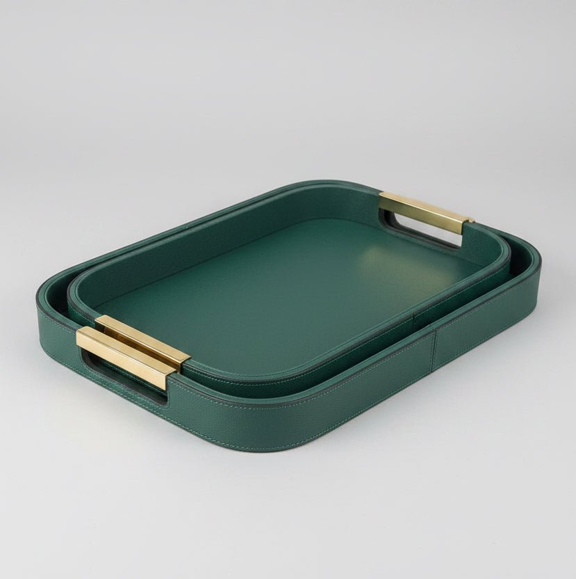 Duo plateaux en cuir - MDM HOME