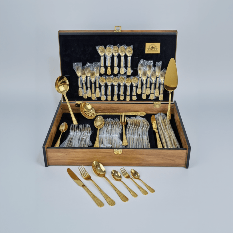 Ménagère Doré 75 pièces - MDM HOME