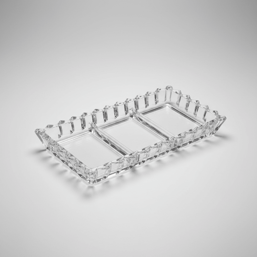 PLATEAU APERITIF 3 SECTIONS - VERRA COLLECTION - MDM HOME