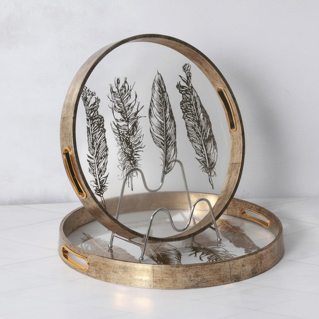 Plateaux rond luxe - MDM HOME