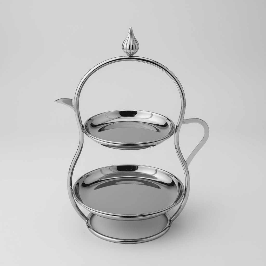 Présentoir en inox premium - 19x37 cm - MDM HOME