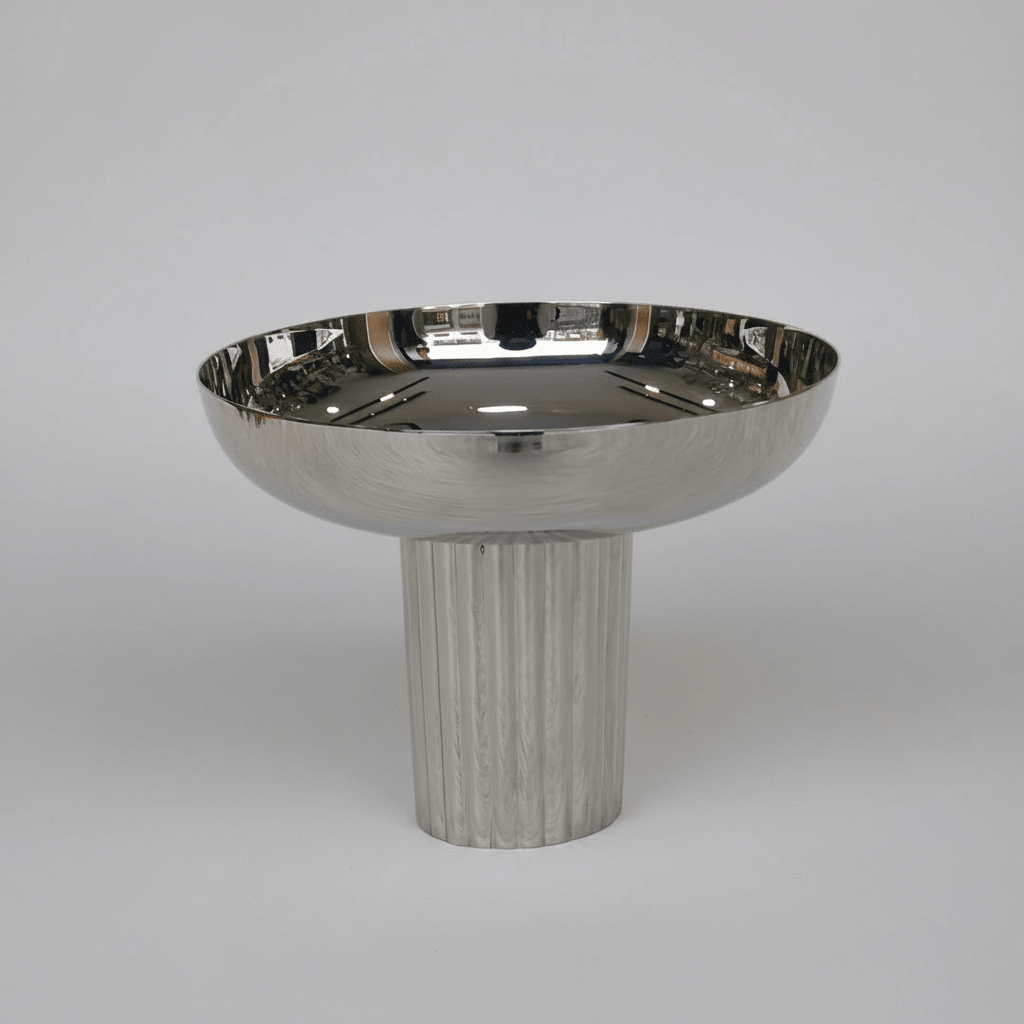 Présentoir rond inox premium - 23 cm - MDM HOME