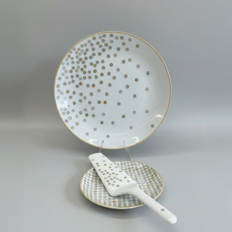 SERVICE À GÂTEAU – “PLUIE D’OR” - MDM HOME