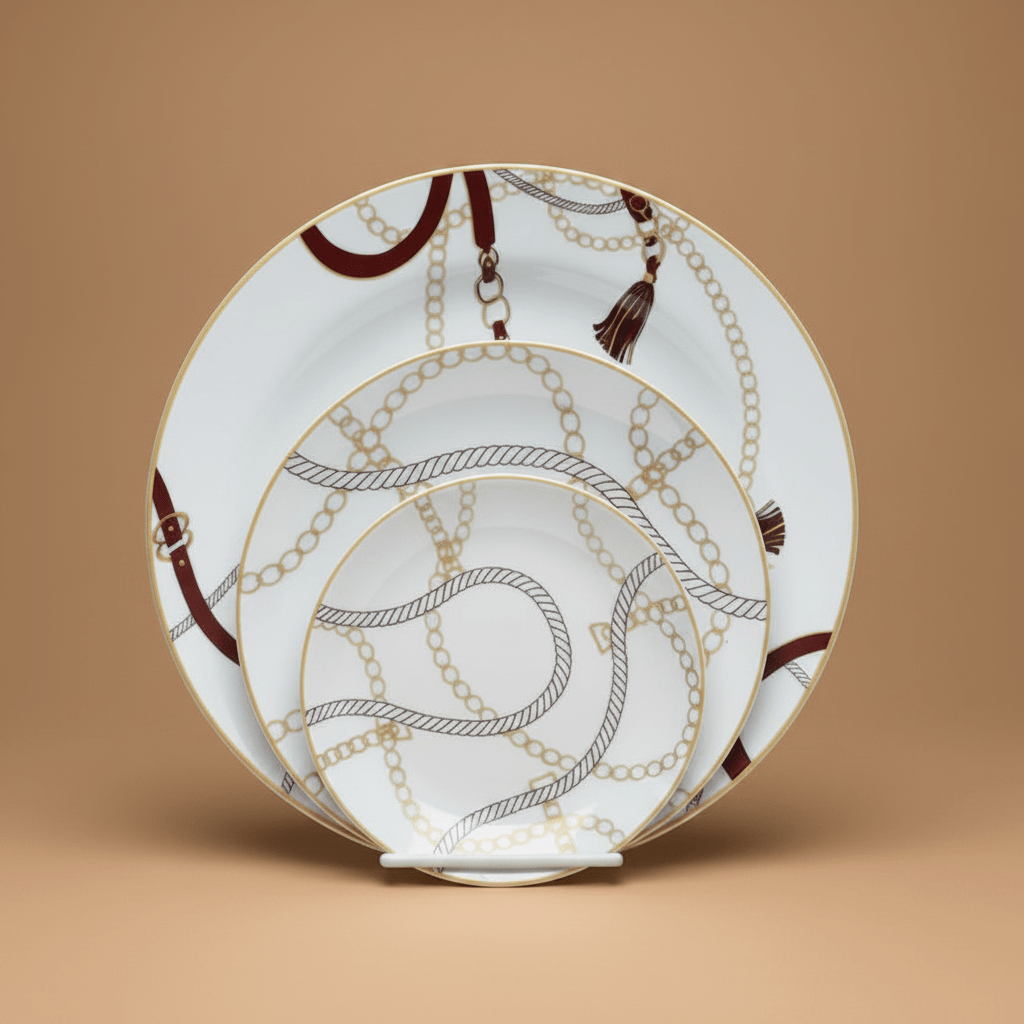 SERVICE DE TABLE PRESTIGE 18 & 36 Pcs – COLLECTION HERMES - MDM HOME