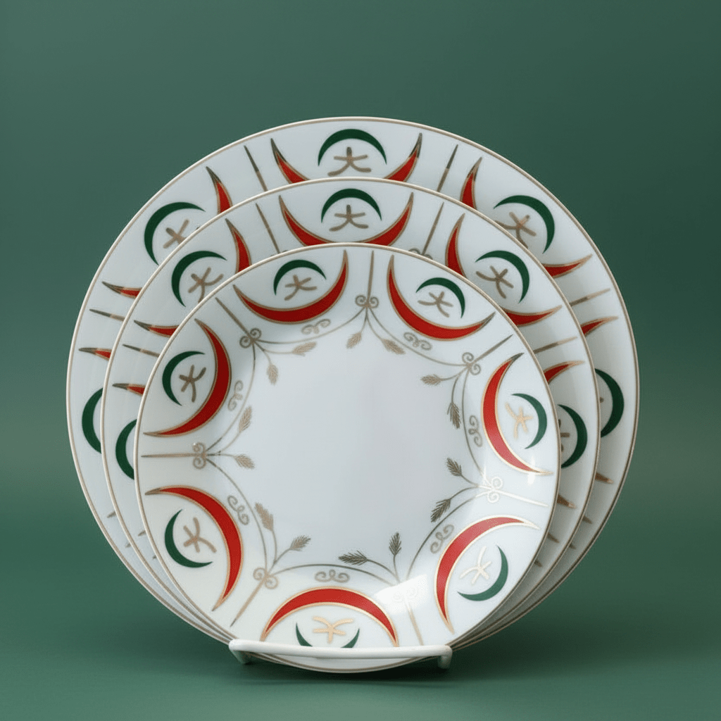 SERVICE DE TABLE PRESTIGE 18 & 36 Pcs – COLLECTION NEJMA HLAL - MDM HOME
