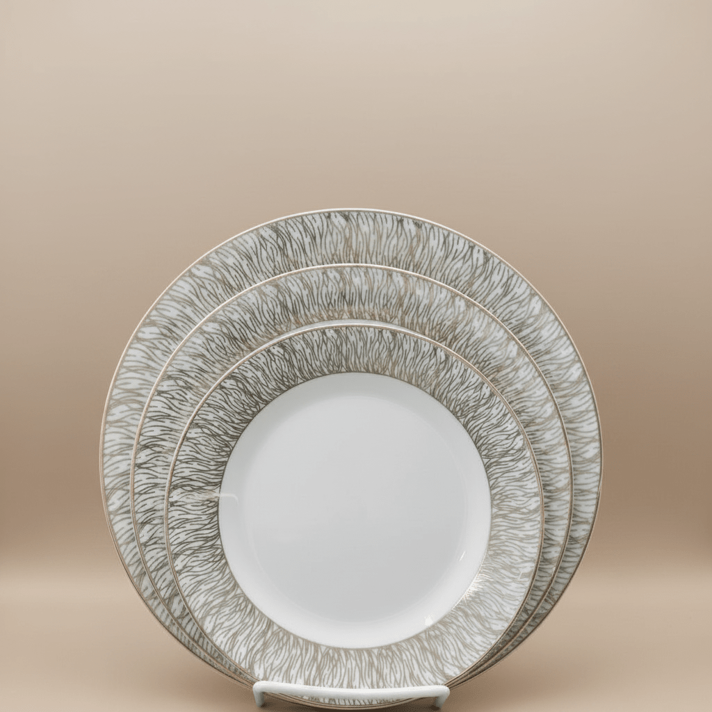SERVICE DE TABLE PRESTIGE 18 & 36 Pcs – COLLECTION ZEBRE - MDM HOME