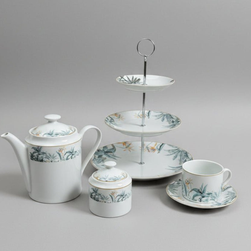 SERVICE DE TABLE PRESTIGE – SET À THÉ "ÉVASION TROPICALE" - MDM HOME