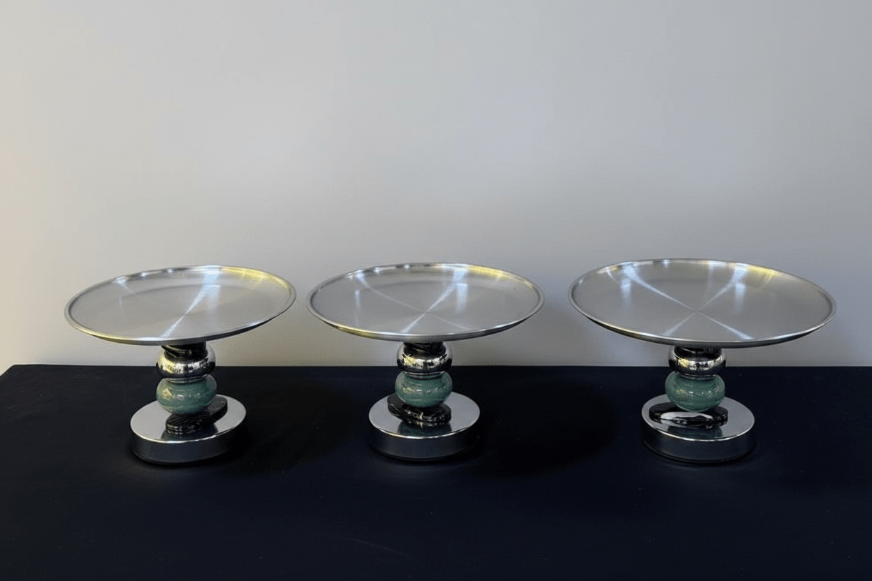 SERVICE DE TABLE PRESTIGE – TRIO DE PRÉSENTOIRS ÉLÉGANCE - MDM HOME
