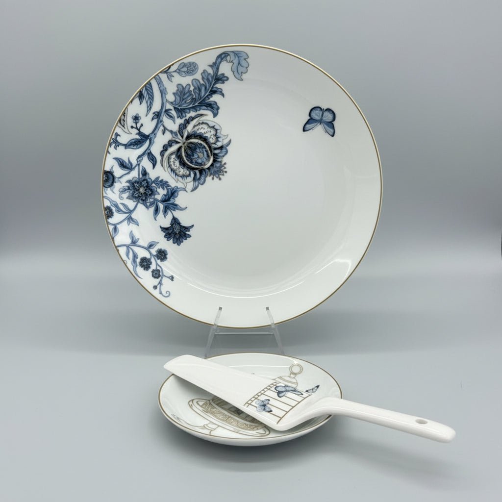 SERVICE GÂTEAU – PAPILLON BLEU PRESTIGE - MDM HOME