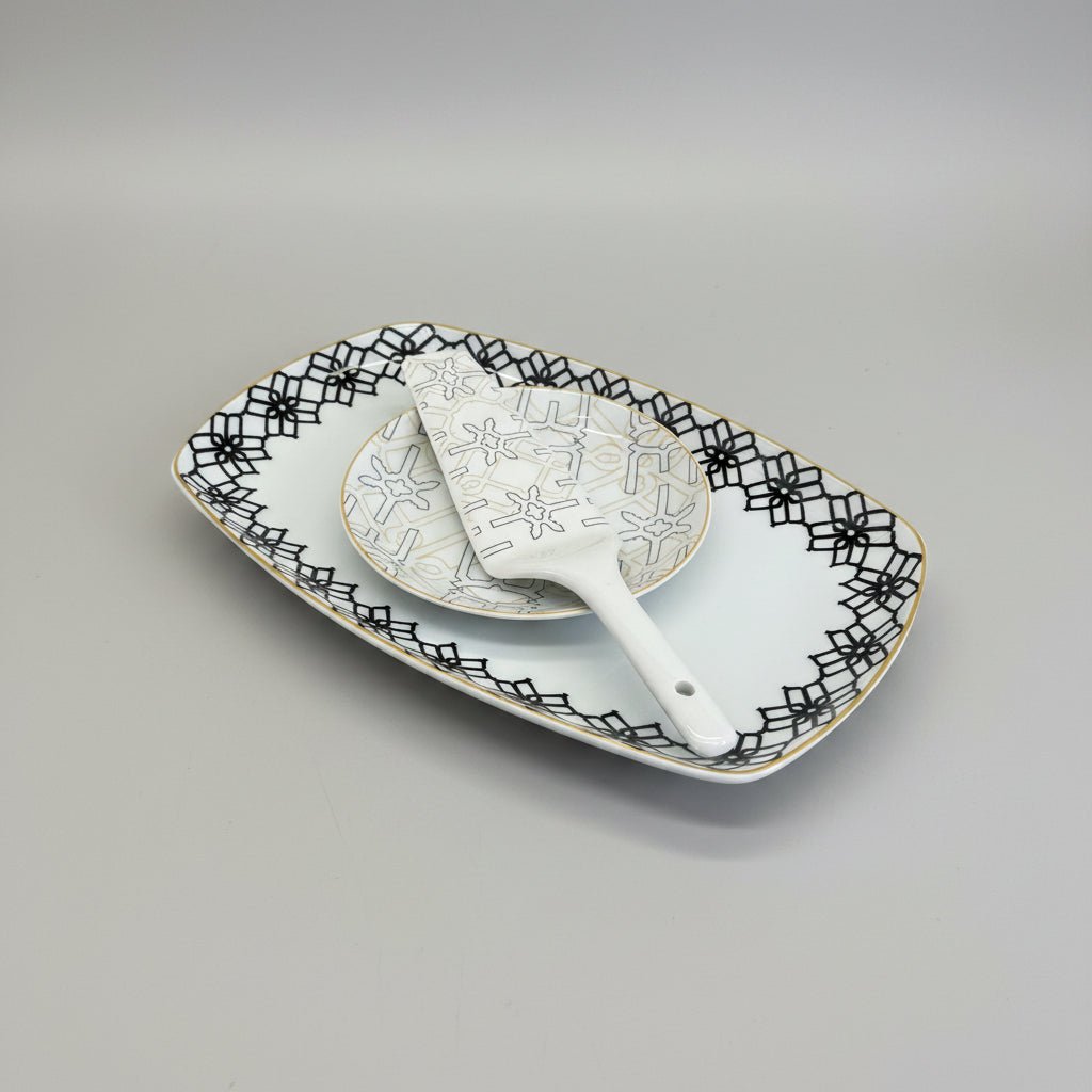 Service gâteau rectangulaire 8 pcs - MDM HOME
