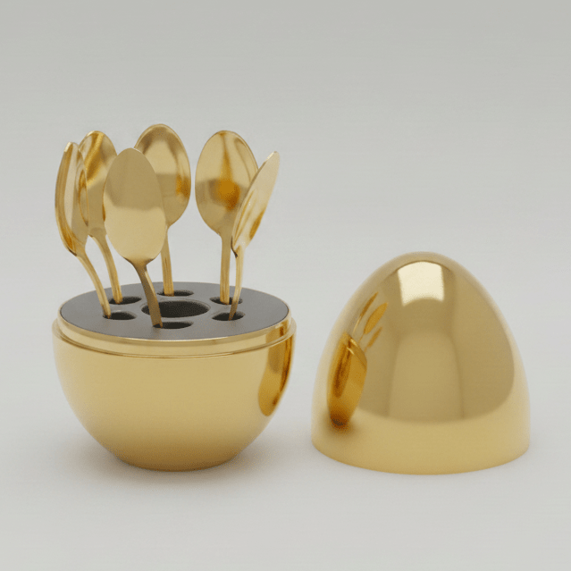 SET DE CUILLÈRES "OEUF PRESTIGE" - MDM HOME