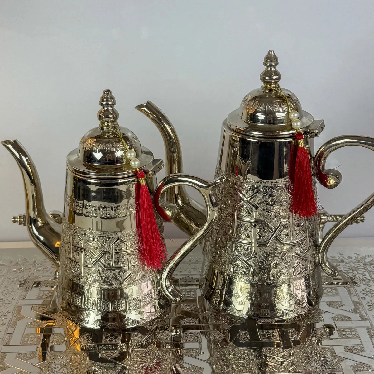 Théière Dama en Cuivre Argenté - Premium - MDM HOMEVaisselle