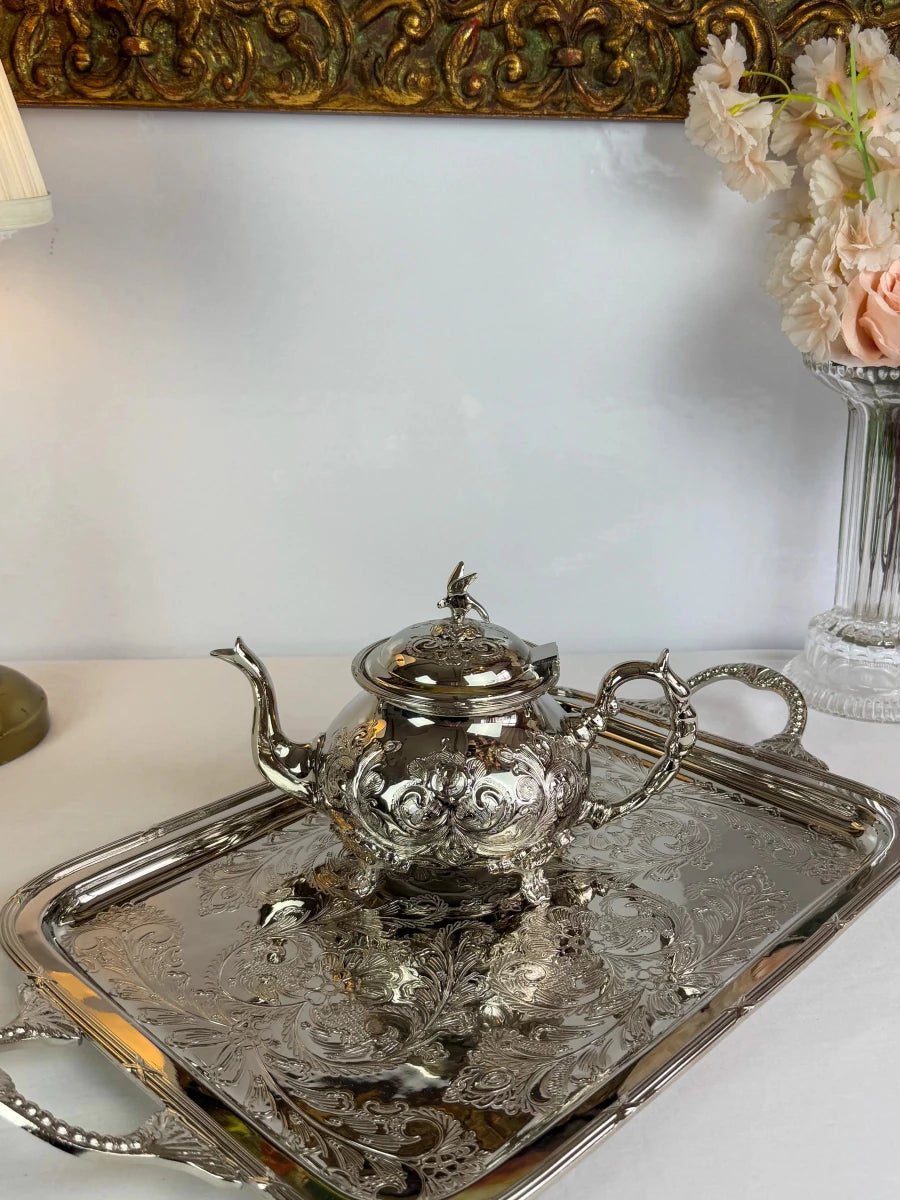 Théière en Cuivre Finition Inox 3 - Qualité Premium - MDM HOMEVaisselle