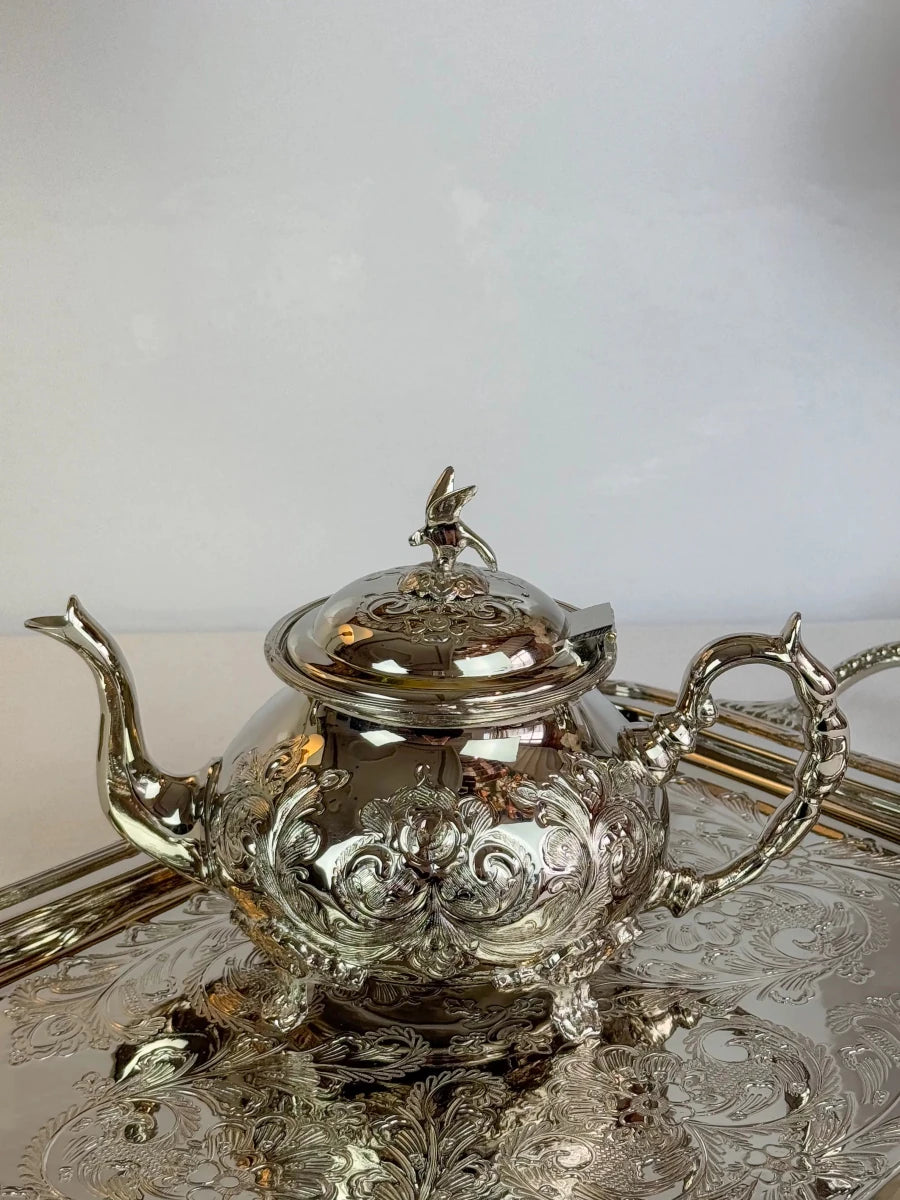 Théière en Cuivre Finition Inox 3 - Qualité Premium - MDM HOMEVaisselle