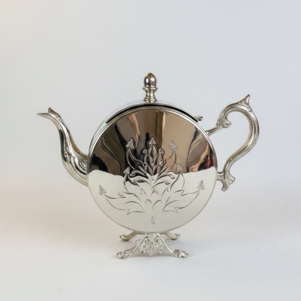 Théière Floral en Cuivre Argenté - Premium - MDM HOMEVaisselle