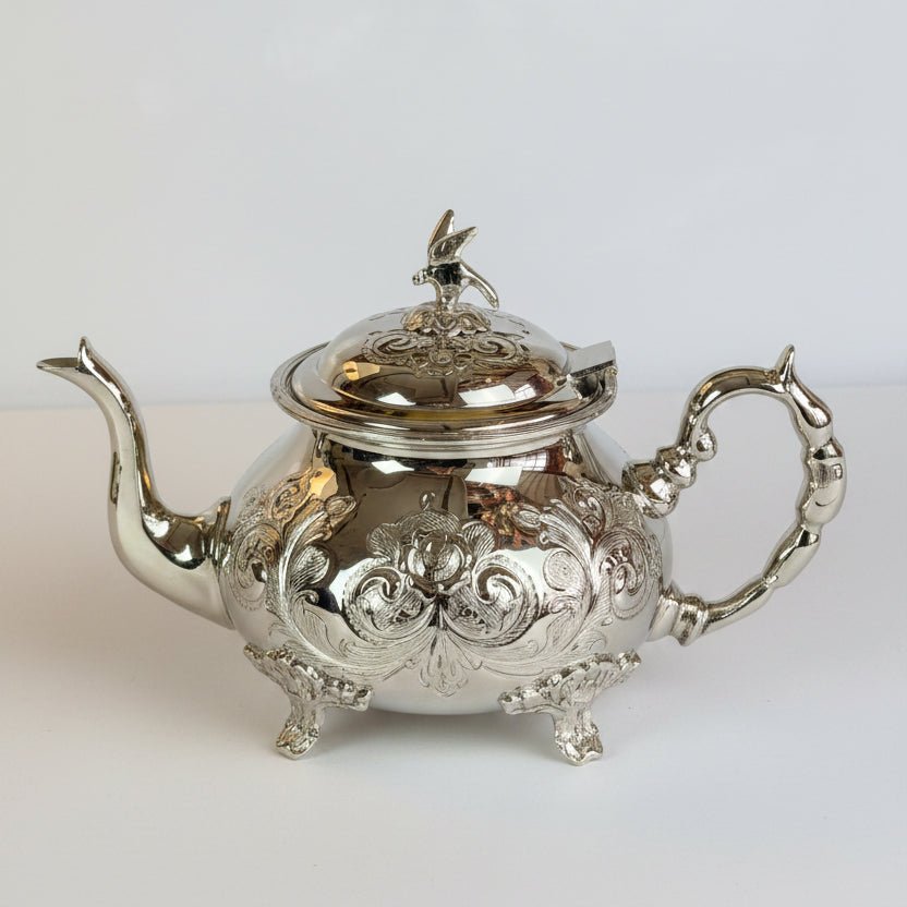 Théière Floral en Cuivre Finition Inox - Premium - MDM HOMEVaisselle