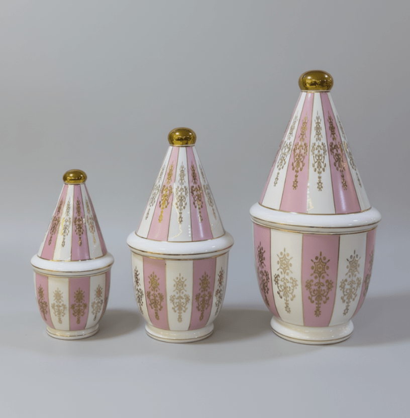 TRIO DE BONBONNIÈRES – COLLECTION ROSE PASSION - MDM HOME