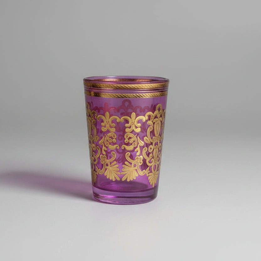 VERRES À THÉ CRISTAL & DORURE ZELLIGE - MDM HOME