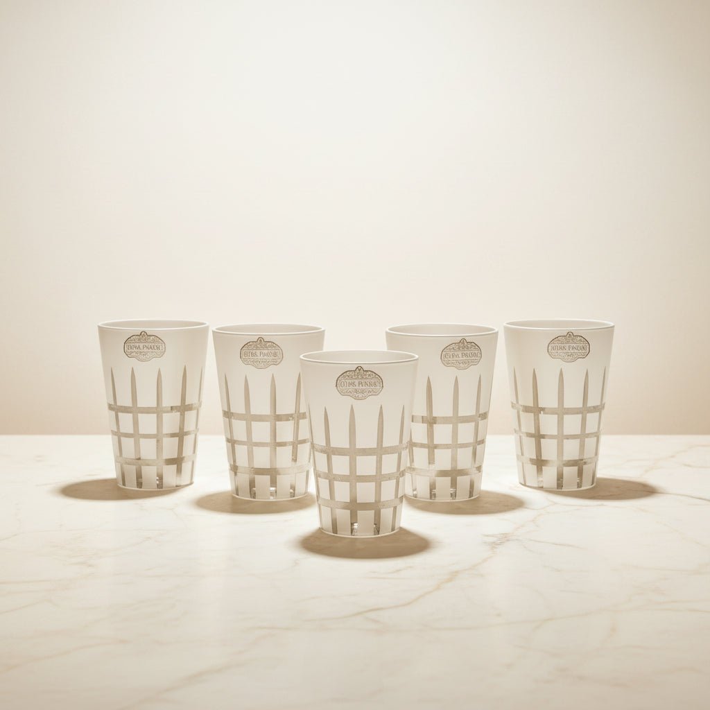 Verres à thé Cristallin Blanc - MDM HOME