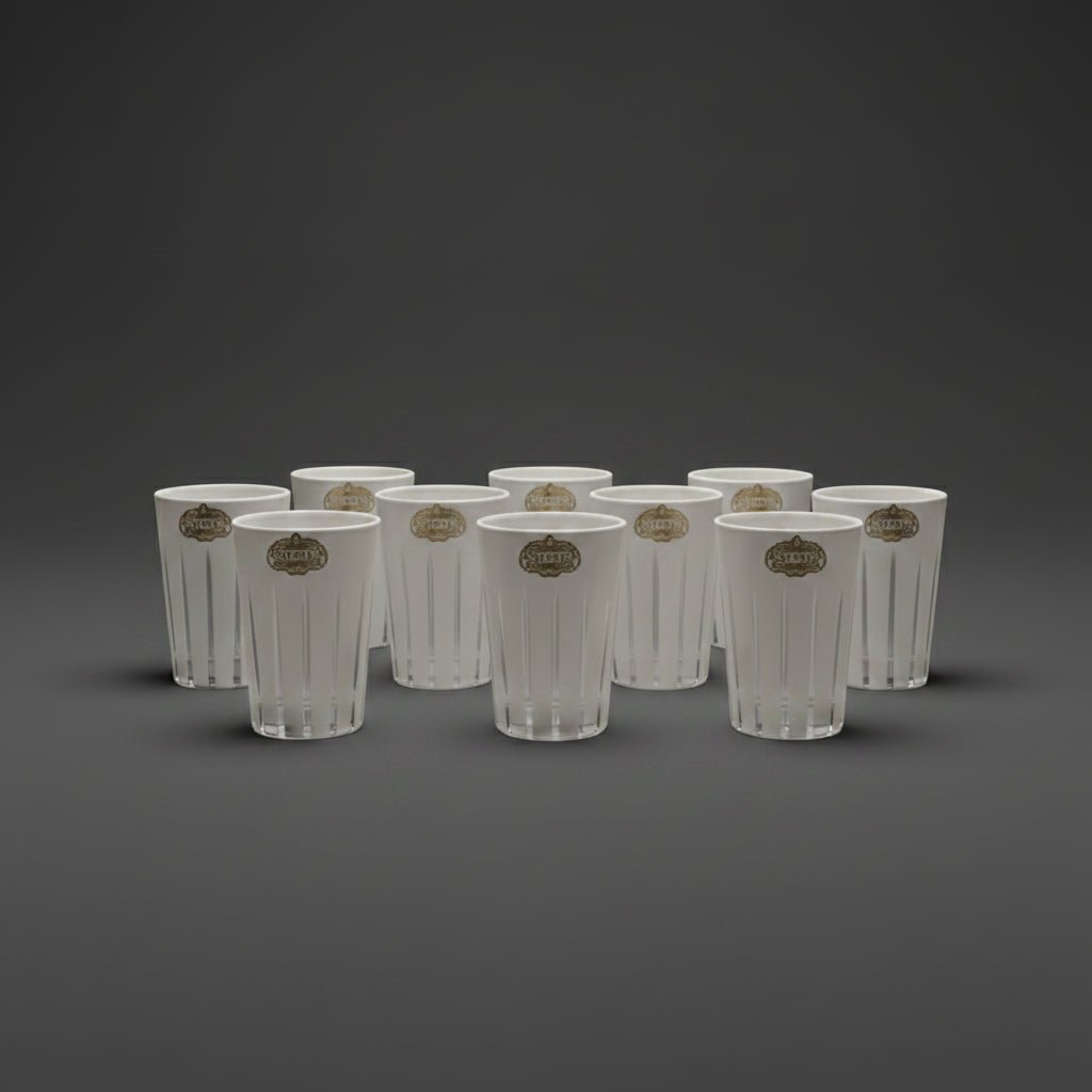 Verres à thé Cristallin Blanc - MDM HOME